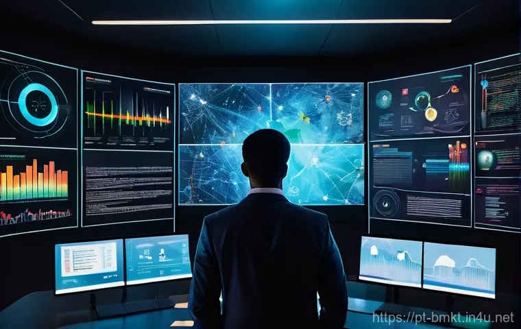 브랜드 마케팅과 빅데이터 활용법 - **Prompt:** A diverse group of smiling customers, including young adults and middle-aged individuals...