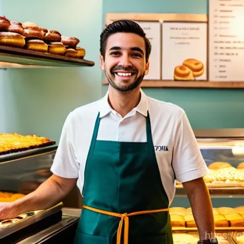 Home 16 브랜드 마케팅과 크로스 채널 전략 - **Prompt:** A charming, traditional Portuguese pastelaria (bakery) in a historic Lisbon neighborhood...